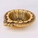Brass Flower Engraved Diya Oil Lamp