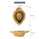 Intricate Leaf Shaped Diwali Decoration Diya
