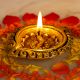 Designer Round Brass Oil Lamp Festive Diya