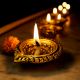 Designer Round Brass Oil Lamp Festive Diya