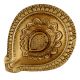Brass Flower Engraved Oil Lamp Diwali Gift
