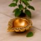 Brass Bud Shaped Decorative Border Oil Lamp Diya