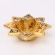 Brass Starry Flower Oil Lamp Diwali Decoration Gift