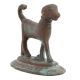 Brass Wild Dog With Short Tail For Home Decoration