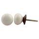 Cream Flat Small Knob
