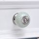 White Turquoise Ceramic Crackle Dresser Knob
