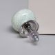 White Turquoise Ceramic Crackle Dresser Knob