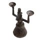 Brass Gujarat Tribal Women Holding Two Bowls Candle Holder