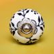Black Floral Knob