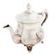 Brass Nickel Plated Kettle Tea Pot With Decorative Legs