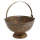 Round Fluted design Flower Bucket with Handle