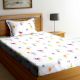 SWHF Chic Home Kids 180 TC Cotton Single Bedsheet with One Pillow Covers (Monsters Hunt-1)