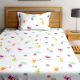 SWHF Chic Home Kids 180 TC Cotton Single Bedsheet with One Pillow Covers (Monsters Hunt-1)