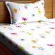SWHF Chic Home Kids 180 TC Cotton Single Bedsheet with One Pillow Covers (Monsters Hunt-1)
