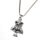 Owl 92.5 Sterling Silver Pendant For Men and Women