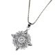 Engraved Holy Cross 92.5 Sterling Silver Pendant