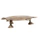 Finely Carved Brass Turtle Table For Decoration