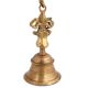 Traditional Brass  Ganesha Figurine Temple Bell With Long Chain