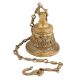 Ganesha Figurine Brass Hanging Bell With Chain