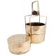 Brass Three Tier Indian Lunch Box