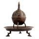 Brass Jali design Dome Incense Holder With Base Plate