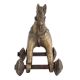 Brass Horse On Wheels Temple Toy