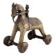 Brass Horse On Wheels Temple Toy