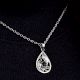 Engraved 92.5 Sterling Silver Leaf design Pendant With Black Stone