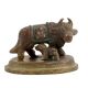 Brass Kamdhenu Cow With Calf Worship Statue