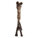 Brass Elongated Horse Tribal Statue
