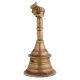 Brass Handheld Worship Bell With Nandi Finial