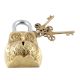 Decorative Owl Padlock With Lock And Skeleton Keys