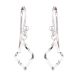 92.5 Sterling Silver Designer Dangle Earrings For Girls