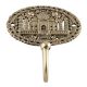 Golden Beautifull The Taj Mahal Wall Brass Decorative Hook