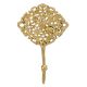 Golden Floral And Leaf Wall Brass Decorative Hook