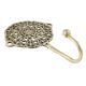 Golden Round Floral Wall Brass Decorative Hook