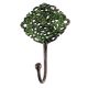 Antique Green Floral And Leaf Wall Brass Decorative Hook