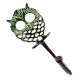 Antique Green Owl Wall Brass Decorative Hook