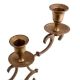 Brass Branch Design Candlestick 3 Candle Holders