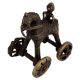 Indian Brass Horse on Wheel Toy For Home Decoration