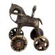 Indian Brass Horse on Wheel Toy For Home Decoration
