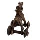 Brass Horse and Rider on Wheels East Indian Temple Toy