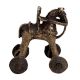 Brass Temple Toy Rider On Horse Collectable Toy