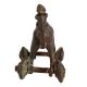Brass Rider On Horse On Wheels Temple Figure