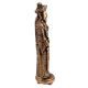 Brass Chinese King Standing With Sword Statue