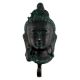 Black Brass Lord Shiva Head Single Wall Hook