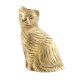 Brass Wild Cat Statue Sitting For Home Decoration