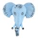 Antique Sky Blue Elephant Iron Hook