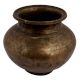 Brass Holy Water Pot With Carved Floral Design