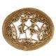 Brass Round Wall Hanging Dhokra Warli Jali Work Showpiece